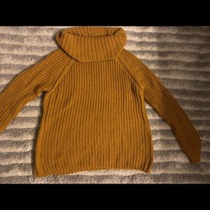 Mustard Yellow Turtleneck Sweater